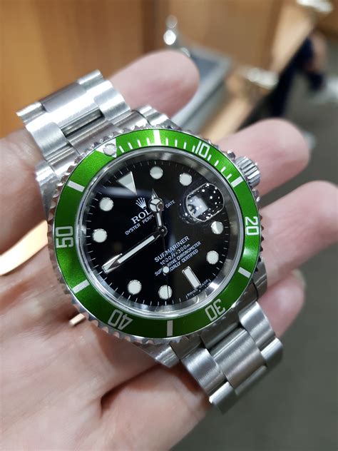 rolex submariner kermit 2007|rolex kermit 16610lv for sale.